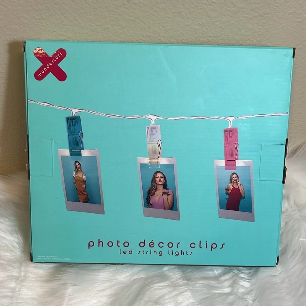 Wanderlust Photo Decor Clips 10ft LED String Lights